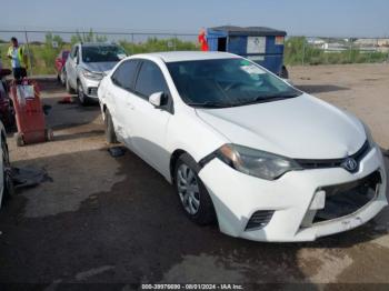  Salvage Toyota Corolla