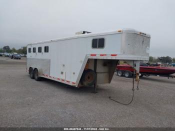  Salvage Featherlite Manufact 7x22 Horse Trailer