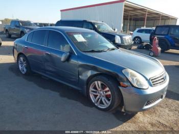  Salvage INFINITI G35x