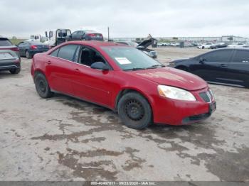  Salvage Pontiac G6