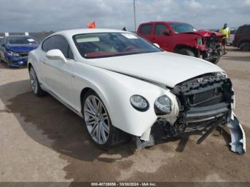  Salvage Bentley Continental Gt