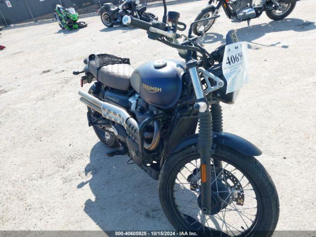  Salvage Triumph Motorcycle Street Scrambler