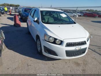  Salvage Chevrolet Sonic