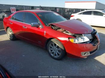  Salvage Lincoln MKZ Hybrid