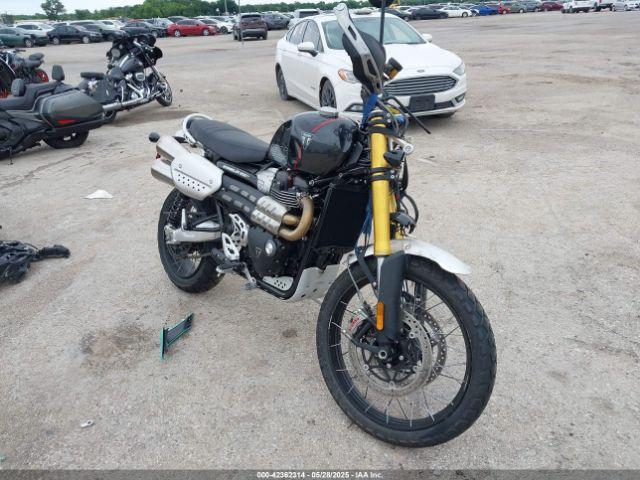  Salvage Triumph Motorcycle Scrambler
