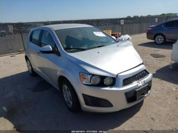  Salvage Chevrolet Sonic