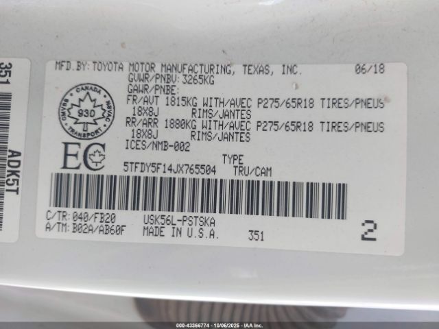 Toyota Tundra Sr5 Plus 5.7l V8 Image 5