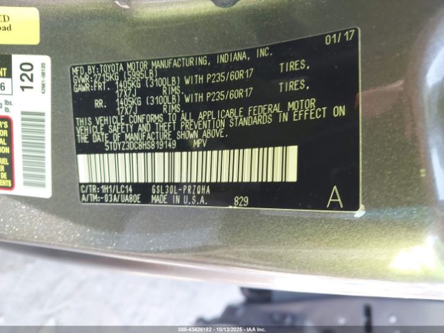 Toyota Sienna Xle Premium 8 Passenger Image 10