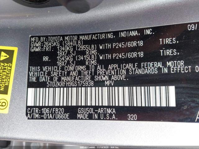 Toyota Highlander Le V6 Image 9