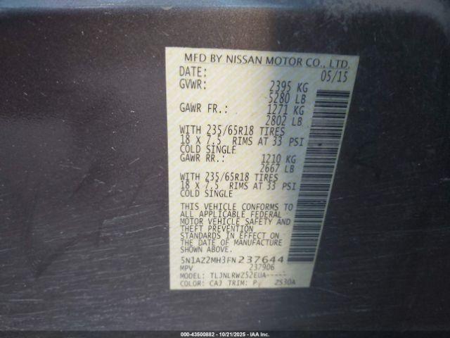 Nissan Murano Sl Image 17