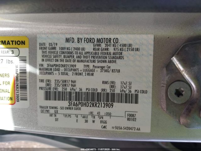 Ford Fusion Se Image 15