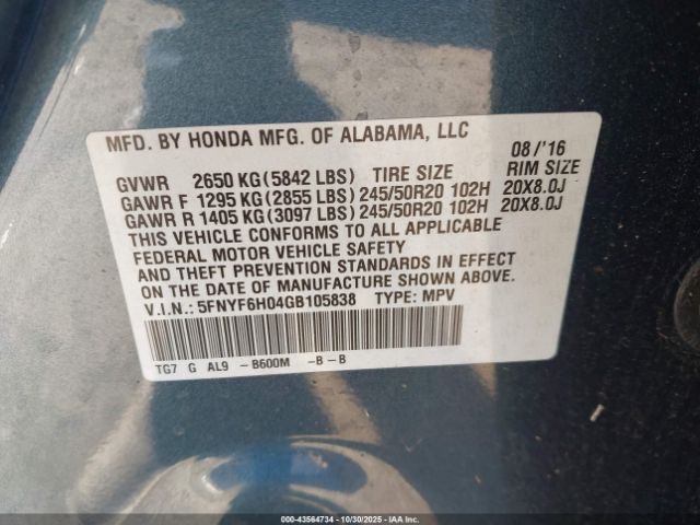 Honda Pilot Elite Image 11