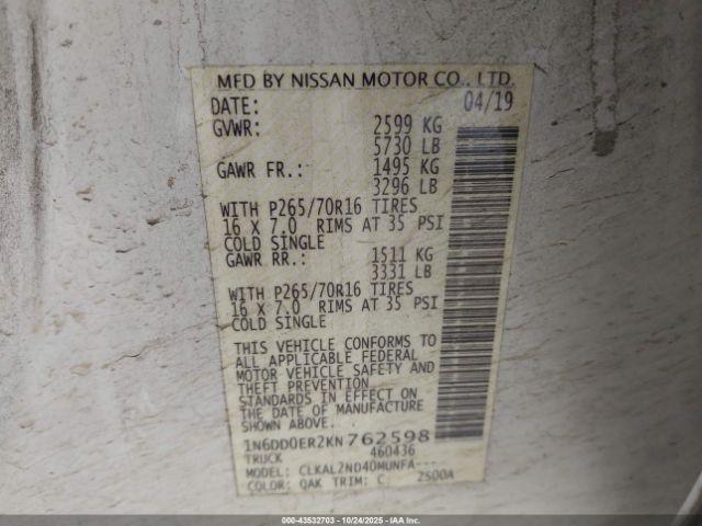 Nissan Frontier Sv Image 7