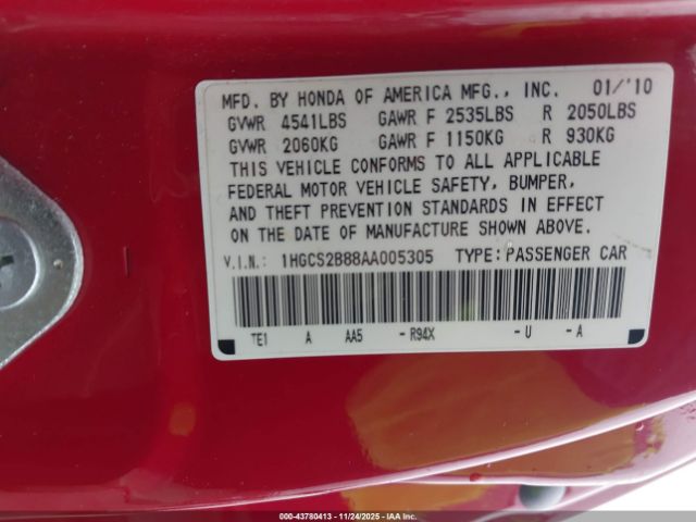 Honda Accord 3.5 Ex-l Image 9