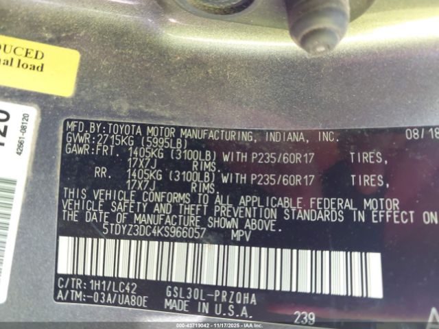 Toyota Sienna Xle 8 Passenger Image 14