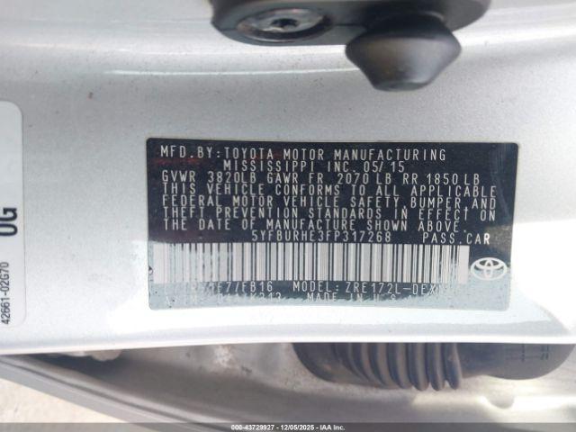 Toyota Corolla Le Image 12