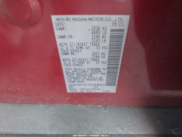 Nissan Rogue Sv Image 9