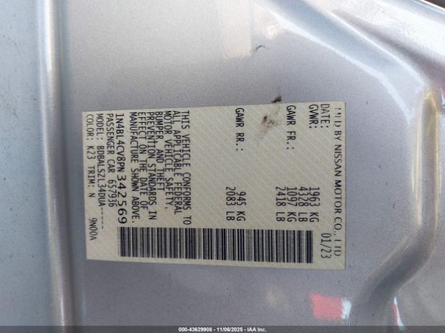 Nissan Altima Sr Fwd Image 9