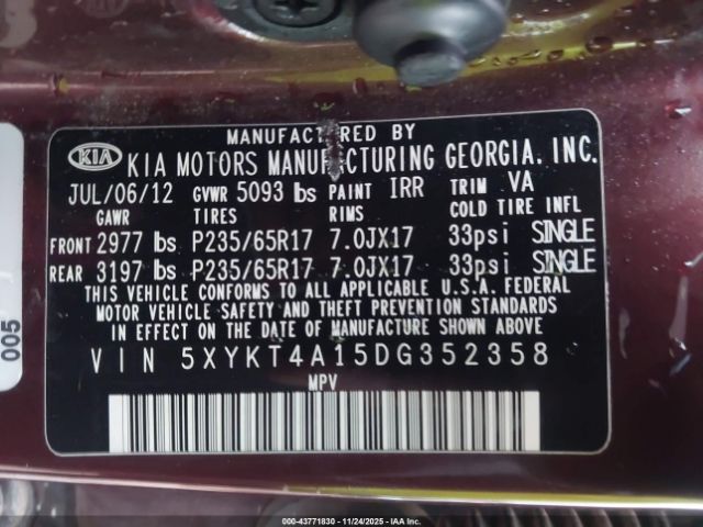 Kia Sorento Lx Image 3