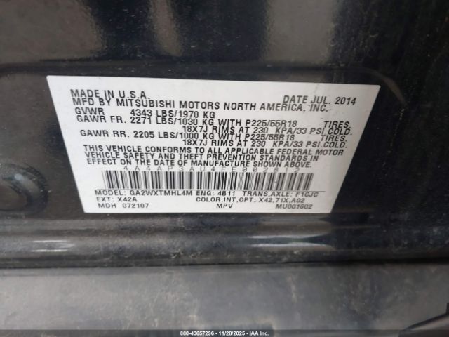 Mitsubishi Outlander Es Image 14