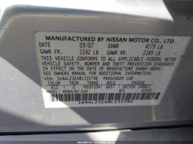 Nissan Altima 2.5 S Image 2