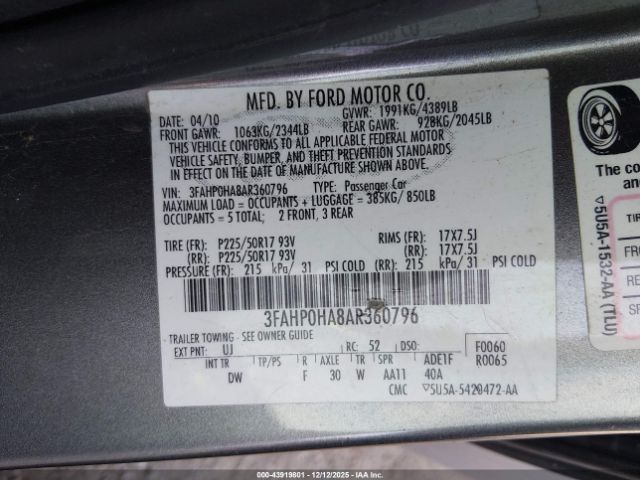 Ford Fusion Se Image 7