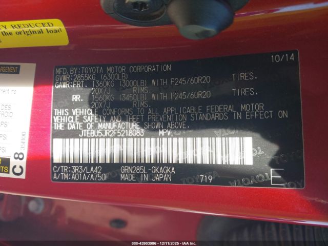 Toyota 4Runner Limited Image 16