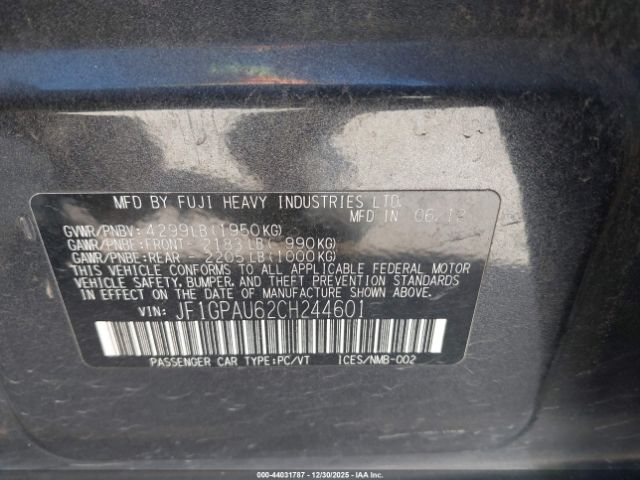 Subaru Impreza 2.0i Sport Limited Image 11