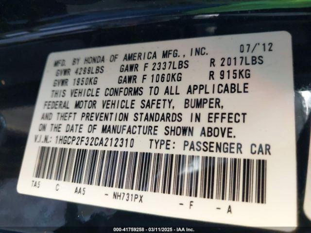 Honda Accord 2.4 Lx Image 12