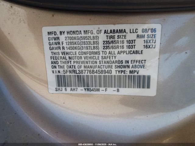 Honda Odyssey Ex-l Image 5