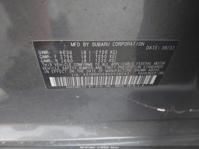 Subaru Legacy Premium Image 9