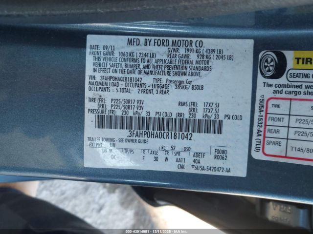 Ford Fusion Se Image 6