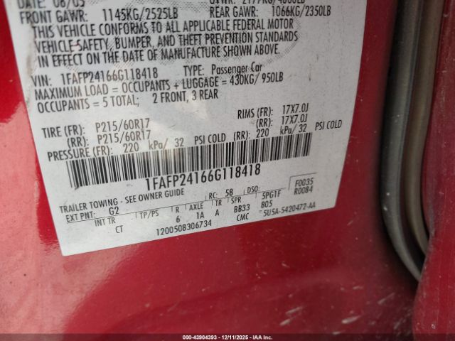 Ford Five Hundred Sel Image 2