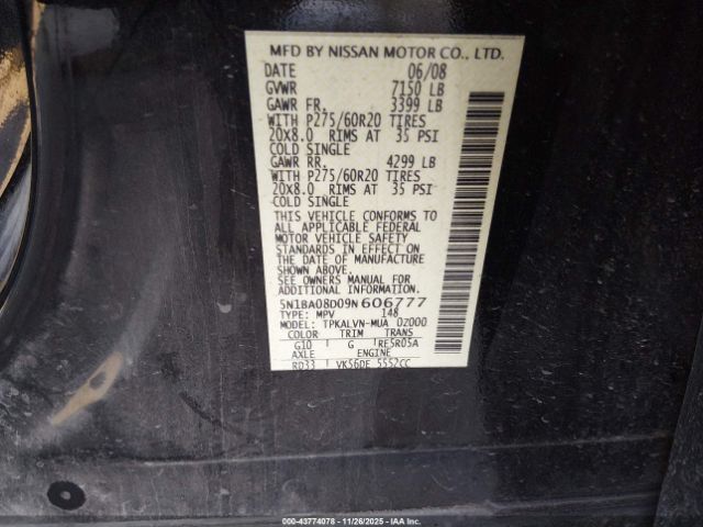 Nissan Armada Le Image 12