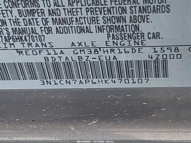 Nissan Versa 1.6 Sv Image 7