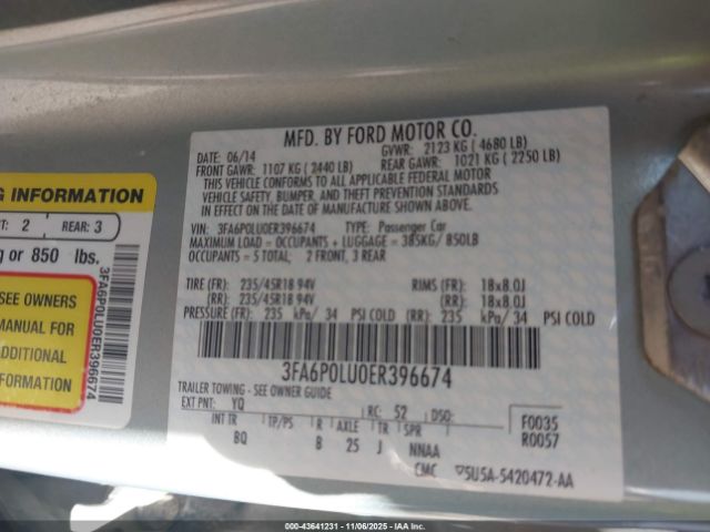 Ford Fusion Se Image 13