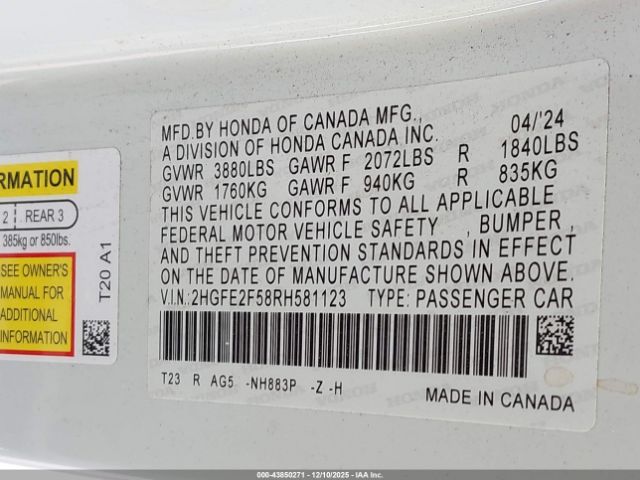 Honda Civic Sport Image 3