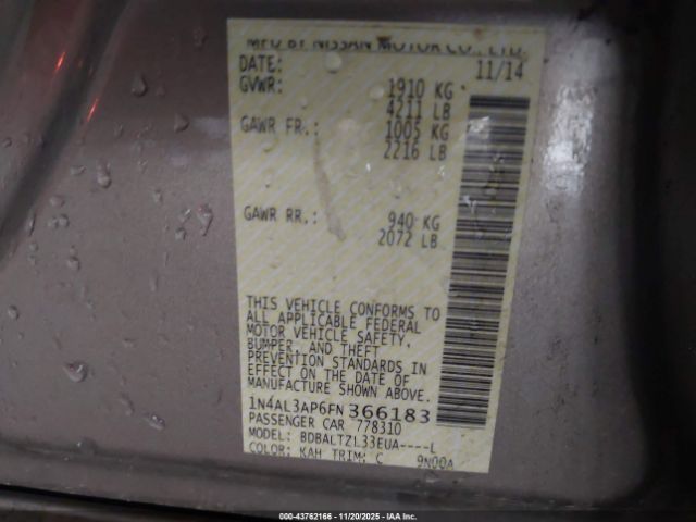 Nissan Altima 2.5 Sl Image 9