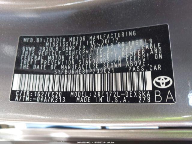 Toyota Corolla Se Image 8